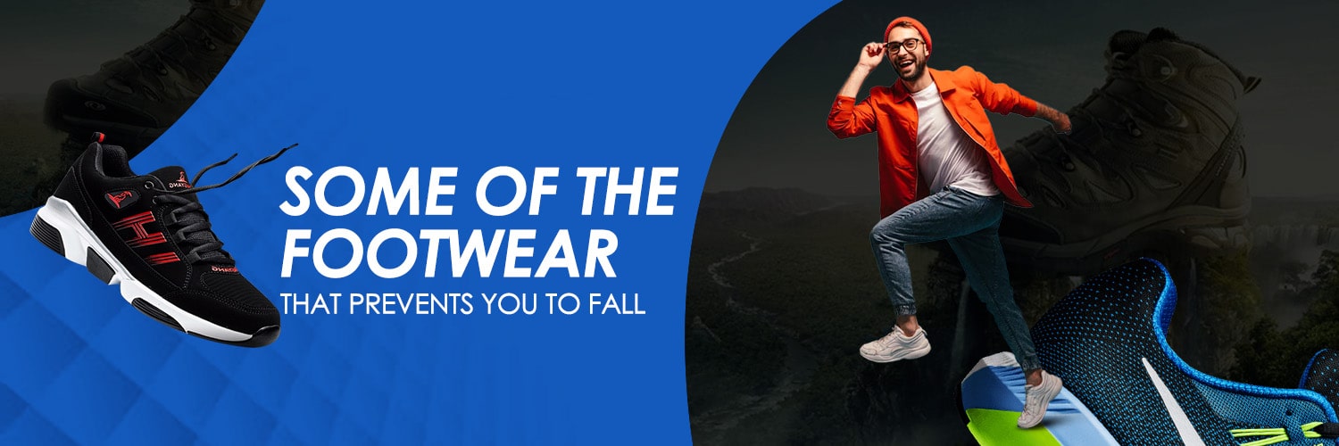 the footwear that prevents you to fall banner couponprovide